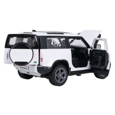 Metalinis automobilis 1:24 „Land Rover Defender 90“ baltas „RASTAR“ - 5