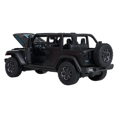 Metalinis automobilis 1:32 „Jeep Wrangler Rubicon“ juodas „RASTAR“ - 4