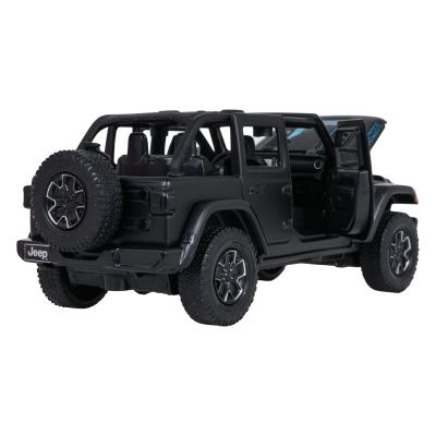 Metalinis automobilis 1:32 „Jeep Wrangler Rubicon“ juodas „RASTAR“ - 5
