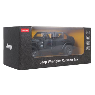 Metalinis automobilis 1:32 „Jeep Wrangler Rubicon“ juodas „RASTAR“ - 7