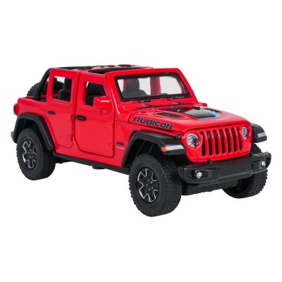 Metalinis automobilis 1:32 „Jeep Wrangler Rubicon“ raudonas „RASTAR“ - 2
