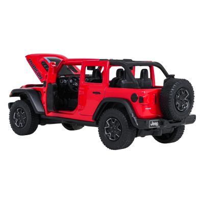 Metalinis automobilis 1:32 „Jeep Wrangler Rubicon“ raudonas „RASTAR“ - 4