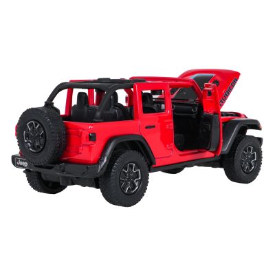 Metalinis automobilis 1:32 „Jeep Wrangler Rubicon“ raudonas „RASTAR“ - 5