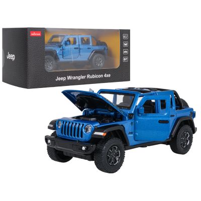 Metalinis automobilis 1:32 „Jeep Wrangler Rubicon“ mėlynas „RASTAR“