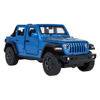 Metalinis automobilis 1:32 „Jeep Wrangler Rubicon“ mėlynas „RASTAR“ - 2