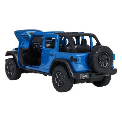 Metalinis automobilis 1:32 „Jeep Wrangler Rubicon“ mėlynas „RASTAR“ - 4