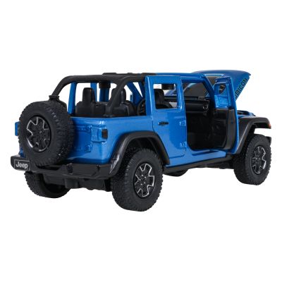 Metalinis automobilis 1:32 „Jeep Wrangler Rubicon“ mėlynas „RASTAR“ - 5