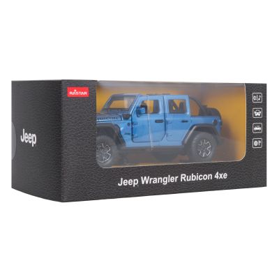 Metalinis automobilis 1:32 „Jeep Wrangler Rubicon“ mėlynas „RASTAR“ - 6