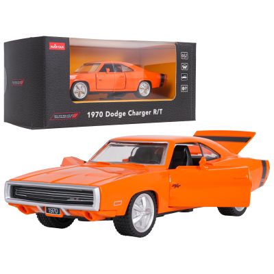 Metalinis automobilis 1:36, 1970 m. „Dodge Charger R/T“ oranžinis „RASTAR“