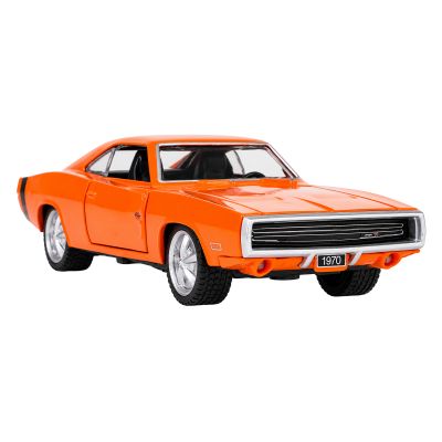 Metalinis automobilis 1:36, 1970 m. „Dodge Charger R/T“ oranžinis „RASTAR“ - 2