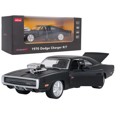 Metalinis automobilis 1:36, 1970 m. „Dodge Charger R/T“ juodos spalvos „RASTAR"