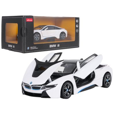Metalinis automobilis 1:24 BMW i8 baltas „RASTAR“