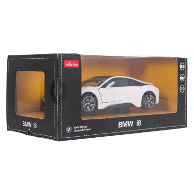 Metalinis automobilis 1:24 BMW i8 baltas „RASTAR“ - 6