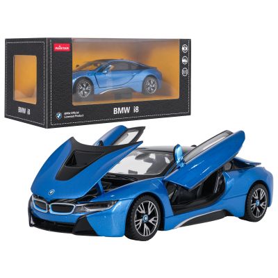 Metalinis automobilis 1:24 BMW i8 mėlynas „RASTAR“