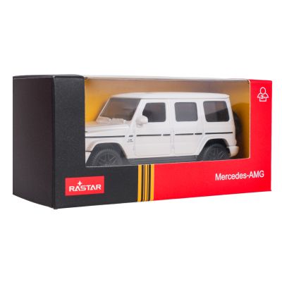 Metalinis automobilis 1:43 „Mercedes AMG G63“ baltas „RASTAR“ - 6