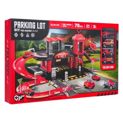 Priešgaisrinės tarnybos automobilių stovėjimo aikštelė + priedai