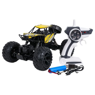 R/C vikšrinis automobilis ROCK geltonas 1:14