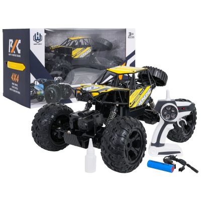 R/C vikšrinis automobilis ROCK geltonas 1:14