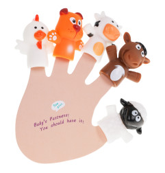 Farm Rubber Puppet Set