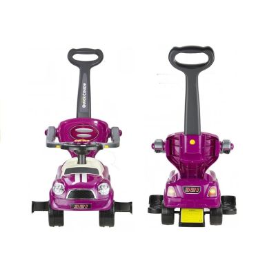 Kupė tipo automobilis su rankiniu valdymu ir tėvų rankena – violetinis - 4
