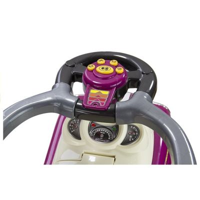 Kupė tipo automobilis su rankiniu valdymu ir tėvų rankena – violetinis - 6