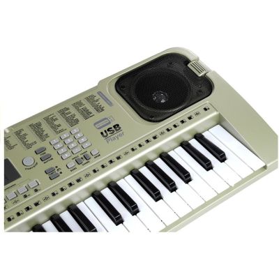 MQ807 muzikinė klaviatūra pianinas su USB įvesties mikrofonu - 6
