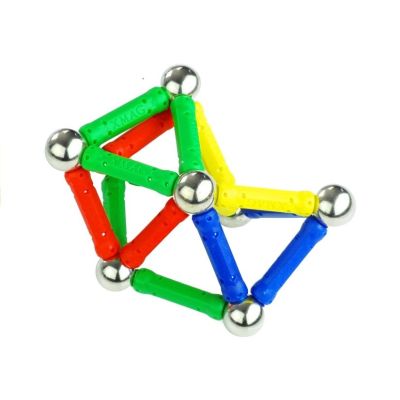 „Magnastix“ magnetinių blokelių rinkinys (560 vnt.) su lenta - 3