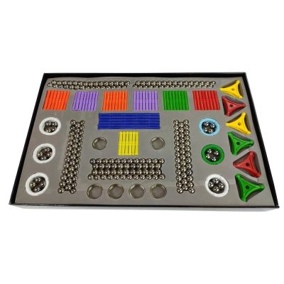 „Magnastix“ magnetinių blokelių rinkinys (560 vnt.) su lenta - 6