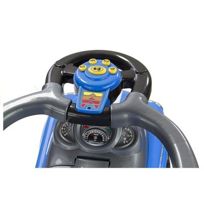 Kupė tipo automobilis su rankiniu valdymu ir rankena tėvams – mėlynas - 6