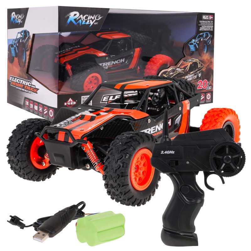 RC valdomas dykumos automobilis, Oranžinis