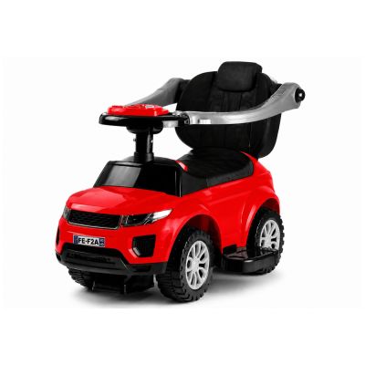 614W Vaikiškas stumiamasis žaislinis automobilis su rankena tėvams – raudonas - 7