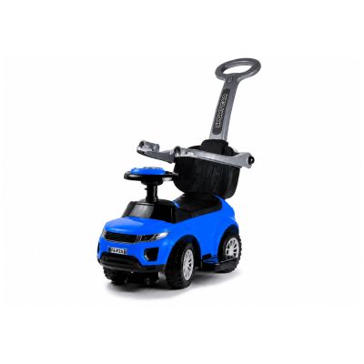 614W Vaikams skirtas stumiamas žaislinis automobilis su rankena tėvams – mėlynas - 5