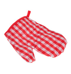 Set Of Red Metal Pots