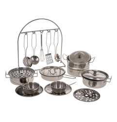 Set of Metal Pots + Accessories 23pcs.