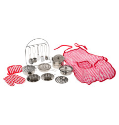 Set of Metal Pots + Accessories 23pcs.