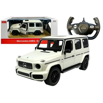 RC valdomas „Mercedes G63 Rastar“ visureigis, baltas, 1:14