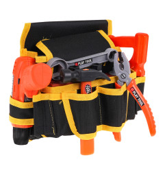 Vaikiškas meistro įrankių rinkinys su krepšiu ant diržo