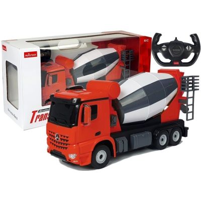 Automobilis su nuotolinio valdymo pultu „Mercedes-Benz Arocs Rastar“, mastelis 1:14, raudonas