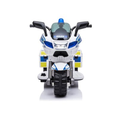 Elektrinis vaikiškas policijos motociklas TR1912, baltas - 6