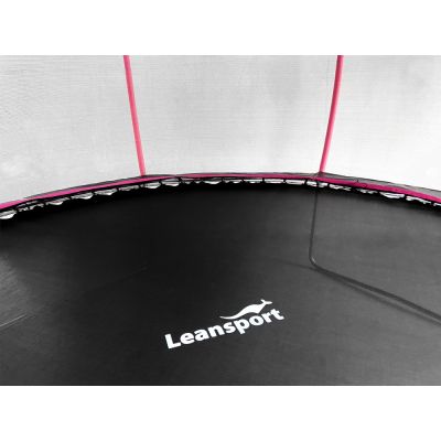 „LEAN Sport Max“ 12 pėdų batutas, juodas-rožinis - 4