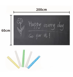 Self-adhesive chalkboard 200x60cm