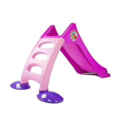 Garden Slide for Children 3-Step Ladder Pink 130cm 424 - 3