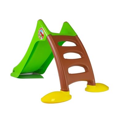 Garden Slide with Ladder for Children 424 Green-Brown 130 cm - 4