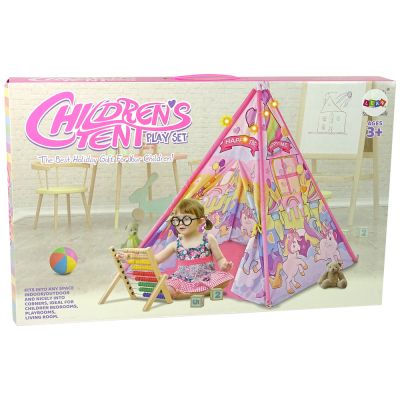 Children's Light-up Tent Unicorn Ponies Pink - 3