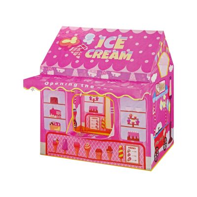 Princess Ice Cream Tent Ice Cream Shop for Kids Pink Lights Stars - 2