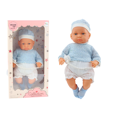Baby Doll 46 cm Blue Pacifier Hat Socks