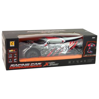 RC valdomas Sportinis automobilis 1:8, pilkos ir baltos spalvos - 6