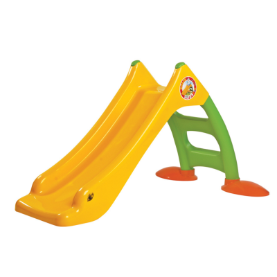 Garden Slide for Children 3-Step Ladder Yellow 130cm 424