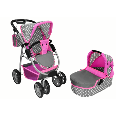 „Baby Doll“ vežimėlis „2-in-1“ su lopšiu rožinis - 3