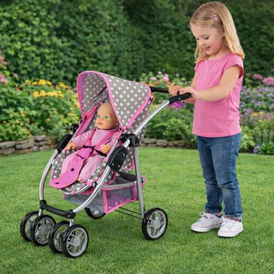 „Baby Doll“ vežimėlis „2-in-1“ su lopšiu rožinis - 10